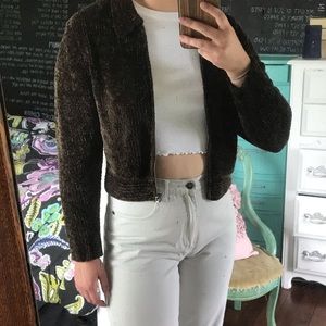 VINTAGE Women’s Chenille Zip Up